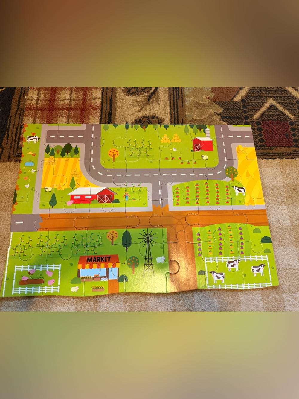 Farm floor puzzle